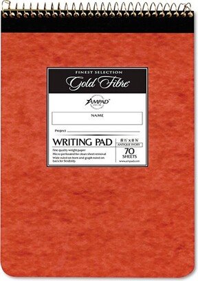 Ampad Gold Fibre Retro Wirebound Writing Pad Legal 8 1/2 x 11 3/4 Ivory 70 Sheets 20008R