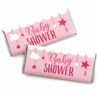 Big Dot Of Happiness It's a Girl - Candy Bar Wrapper Pink Baby Shower Favors - Set of 24