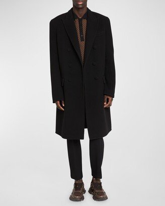 Men's Double-Face Wool and Cashmere Overcoat