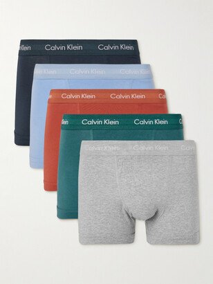 Five-Pack Stretch-Cotton Boxer Briefs