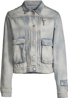 Desire Paths Washed Denim Trucker Jacket