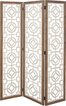 Peyton Lane Farmhouse Rectangle Room Divider Screen