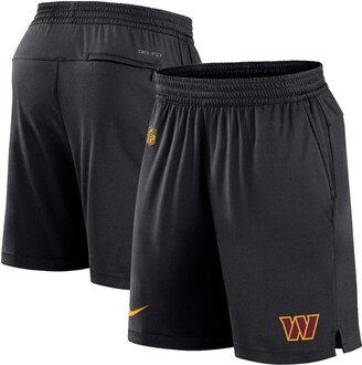 Men's Black Washington Commanders Sideline Performance Shorts