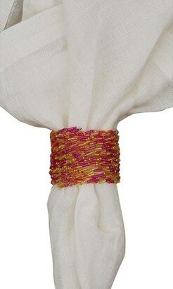 Boho Bead Napkin Ring - set of 4