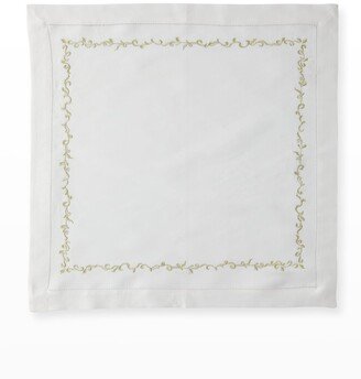 Nomi K Gold Wave Embroidered Napkin