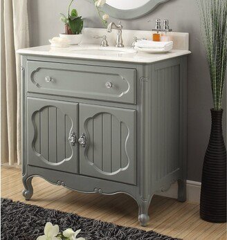 34? Benton Collection Victorian Cottage Style Knoxville Bathroom sink vanity Model GD-1533CK