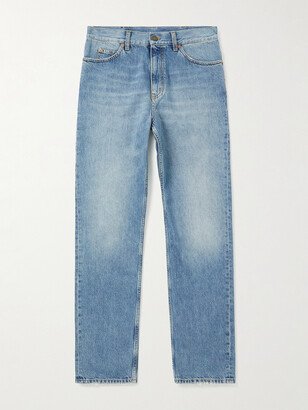 Straight-Leg Horsebit-Detailed Jeans