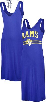 Women's G-iii 4Her by Carl Banks Royal Los Angeles Rams Training V-Neck Maxi Dress