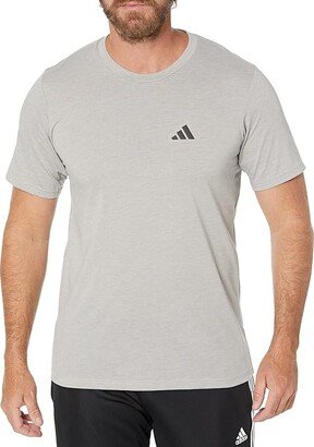 Training Essentials Feel Ready Training Tee (Medium Grey Heather/White/Black) Men's Clothing