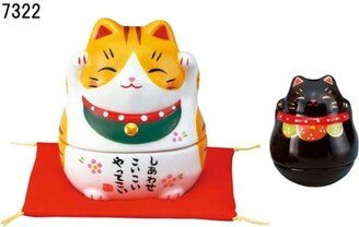 From Japan Beckoning Lucky Cat For Good Luck Maneki Neko Mike 7322