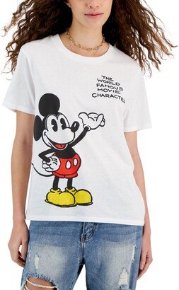 Juniors' Movie Mickey Mouse Crewneck Tee