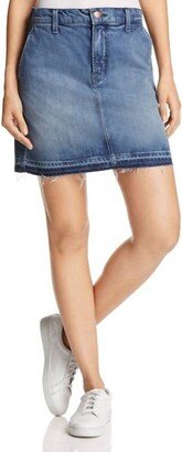 Ambition Denim Mini Skirt In Blue