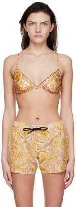 Pink & Gold Barocco Bra