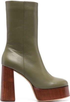 Rosie 120mm platform mid-calf boots-AA