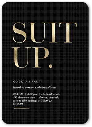 Everyday Party Invitations: Fancy Up Party Invitation, Yellow, 5X7, Standard Smooth Cardstock, Rounded