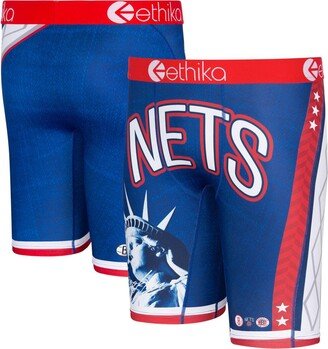 Men's Navy Brooklyn Nets 2021/22 City Edition Boxer Briefs