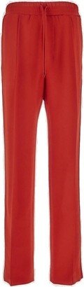 High-Waist Straight-Leg Drawstring Trousers