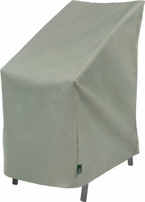 Modern Leisure Basics Stackable Patio Chair Cover, 27 Square X 49H, Sage - 27L x 27W x 49H