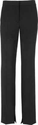 Split Cuff Straight Leg Trousers-AA