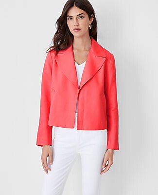 Petite Twill Swing Jacket