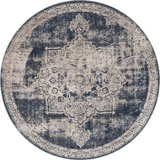 Bayshore Home Odette Ii Roosevelt 4' x 4' Round Area Rug