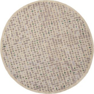 Martha Stewart Collection Mosaic MSR3623B Lavender 6' x 6' Round Area Rug