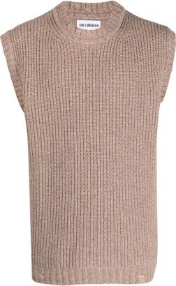 Wool-Blend Sweater Vest-AA