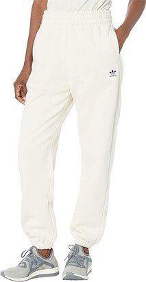 Essentials Fleece Joggers (Wonder White) Women's Clothing