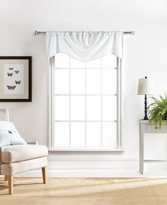 Martha Stewart Collection Stitch Poletop Chenille Trumpet Valance, Created For Macy's