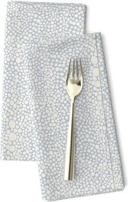 Soft Shagreen Dinner Napkins | Set Of 2 - By Danika Herrick Cream Dots Spot Blue Sting Ray Cloth Spoonflower