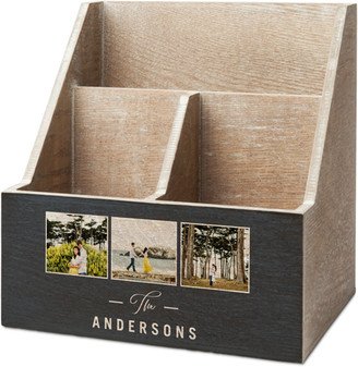 Desk Caddies: Modern Personalized Gallery Desk Caddy, Desk Caddy, Gray