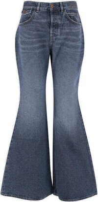 High-Waisted Flared Jeans-AB