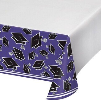 Creative Converting 3ct Graduation School Spirit Tablecloth Purple