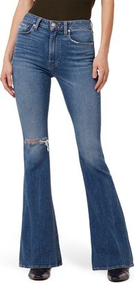 Holly Distressed High Waist Flare Jeans