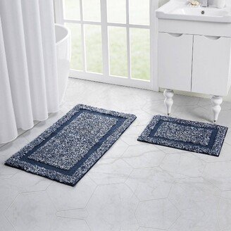 2pc 17x24 and 24x30 Home Heathered Hotel Rug Set