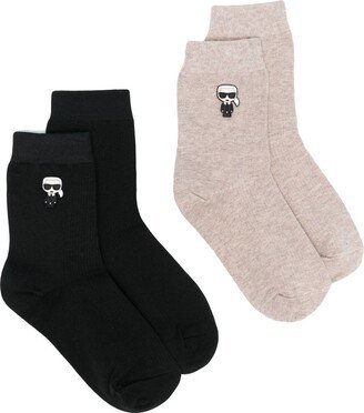 two-pack Ikonik logo socks