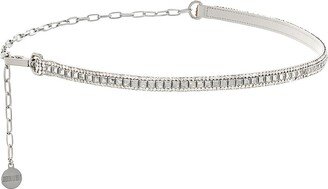 Skinny Crystal-Embellished Baguette Belt