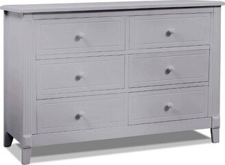 Sorelle Berkley 6 Drawer Double Dresser - Gray