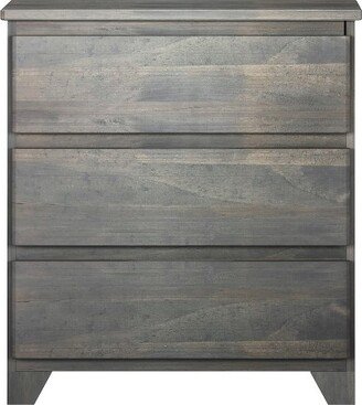 Max & Lily Farmhouse 3 Drawer Dresser, Driftwood