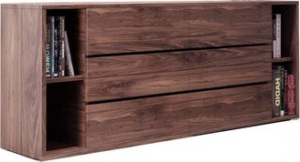 63 Walnut Solid Wood Six Drawer Double Dresser