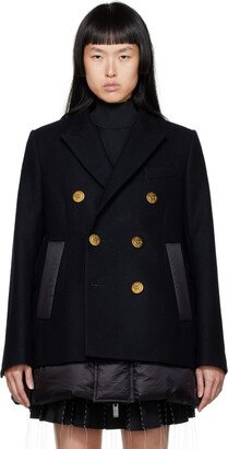 Navy Double-Breasted Peacoat