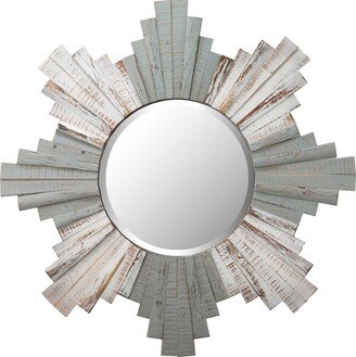 Sunburst 36-inch Grey, Whitewash Mirror - Grey/Whitewash