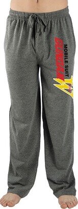 Gundam Anime Cartoon Mens Grey Sleep Pajama Pants-Medium