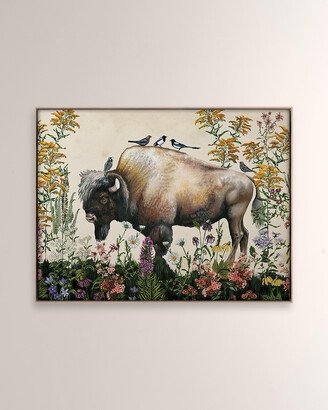 Grand Image Home Bison Painting 2 Digital Art Print on Canvas by Thicket Design