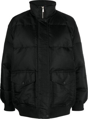 Funnel-Neck Down Puffer Jacket