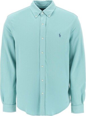 Logo Embroidered Buttoned Shirt-AD