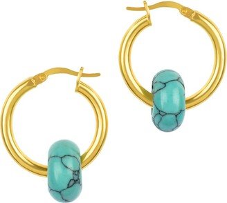 Bonjouk Studio Perfect Love Earrings - Blue, Gold