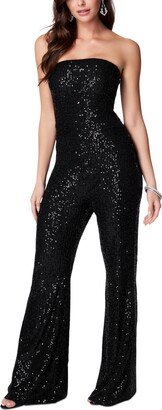 Sequined Strapless Jumpsuit