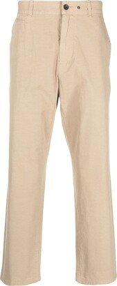 Cropped Cotton Chino Trousers-AA