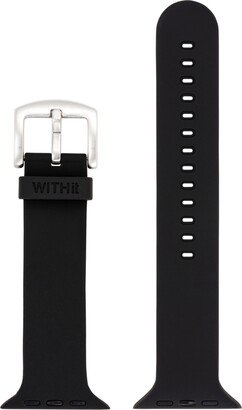 WITHit Black Smooth Silicone Band for Apple Watch, 38, 40, 41mm